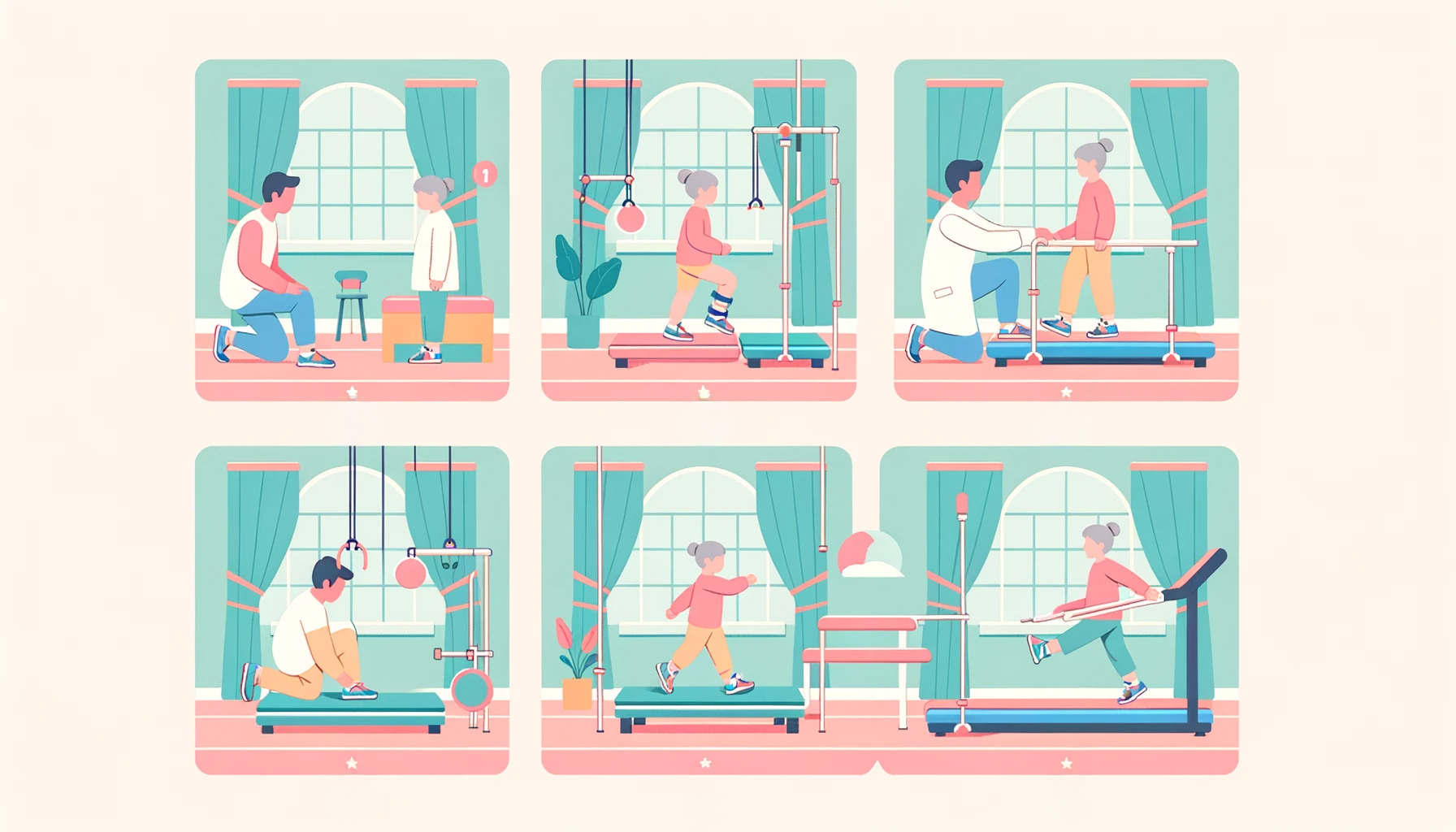 Stepping illustration